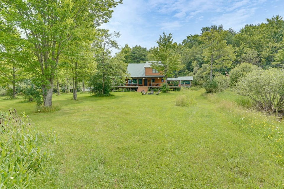 Pet-Friendly Cabin on 86 Acres in Scio: Fish, Hike Cabin in Allegheny River
