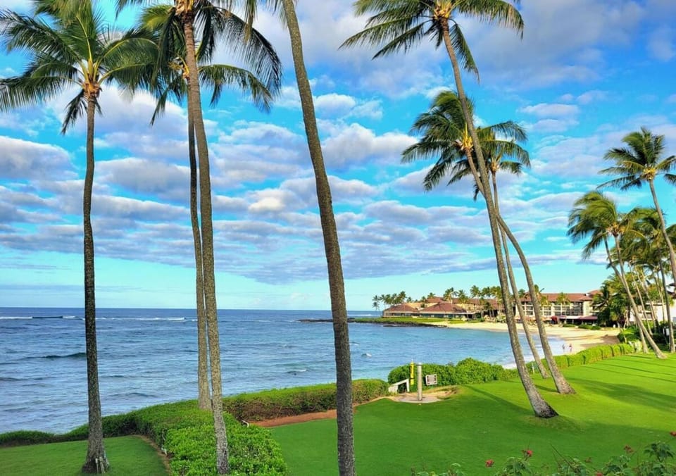 KP85-Ground Floor-AC-Beach-Garden-Gym-Pool Apartment in Poipu