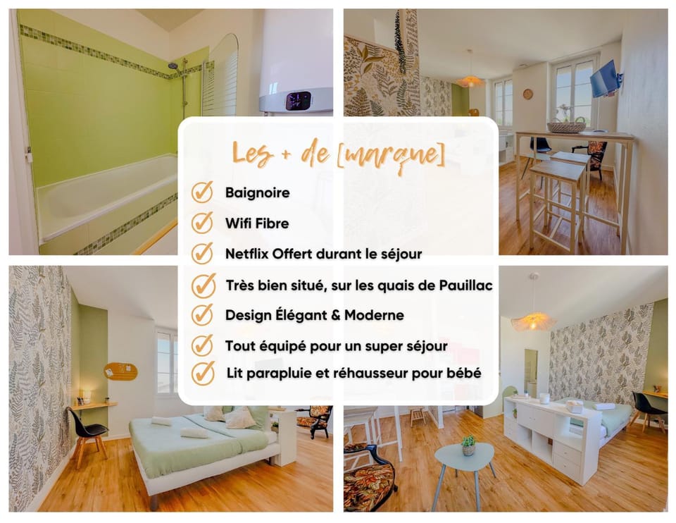 Studio COSY avec Baignoire et Netflix Idéal couple Apartment in Nouvelle-Aquitaine