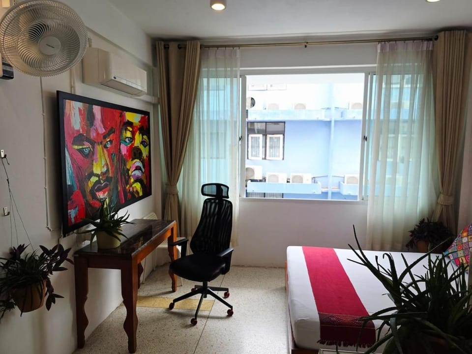 Lumphini 3 Teakwood red at Steamy Location Apartment in Bangkok