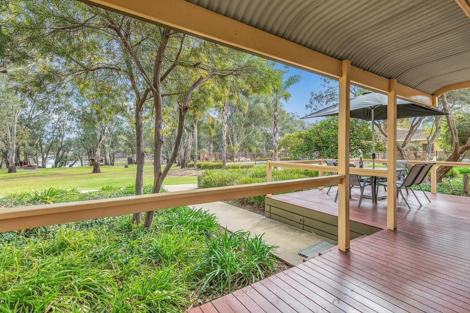 Patio, Garden view, River view