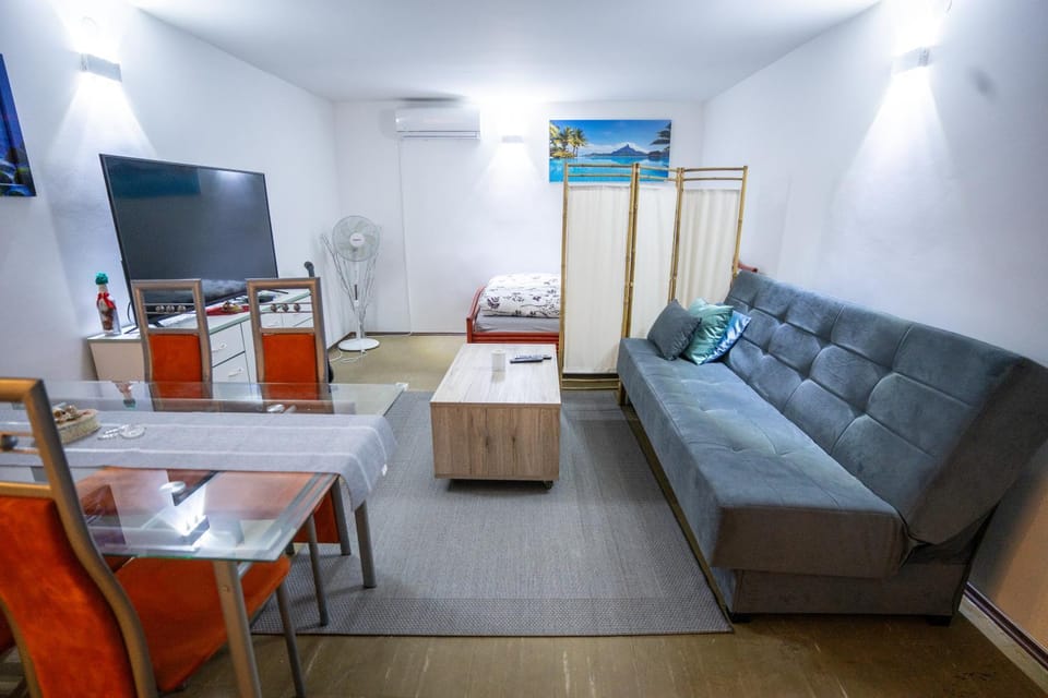 TV and multimedia, Living room, Photo of the whole room, Seating area, Dining area, air conditioner