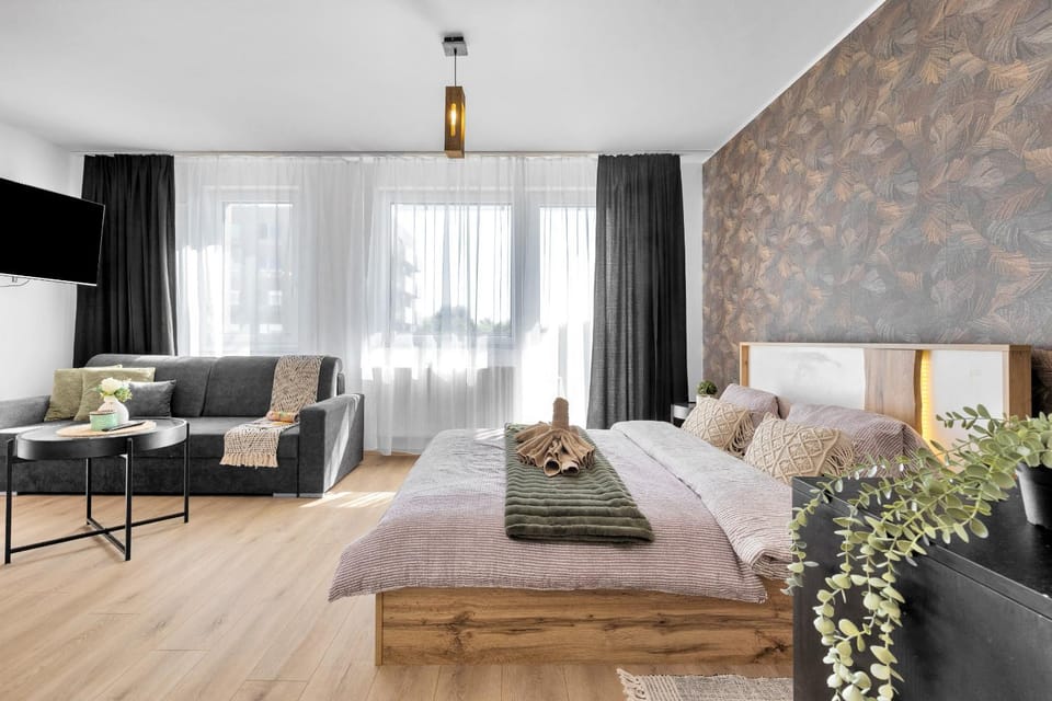 Bed, Living room, Photo of the whole room