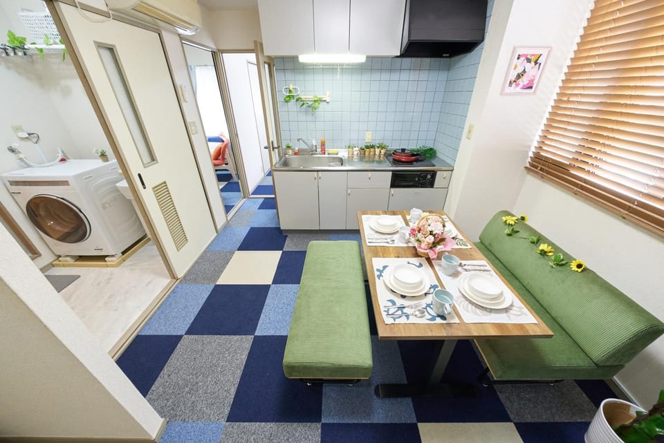 Kitchen or kitchenette, Living room, Dining area