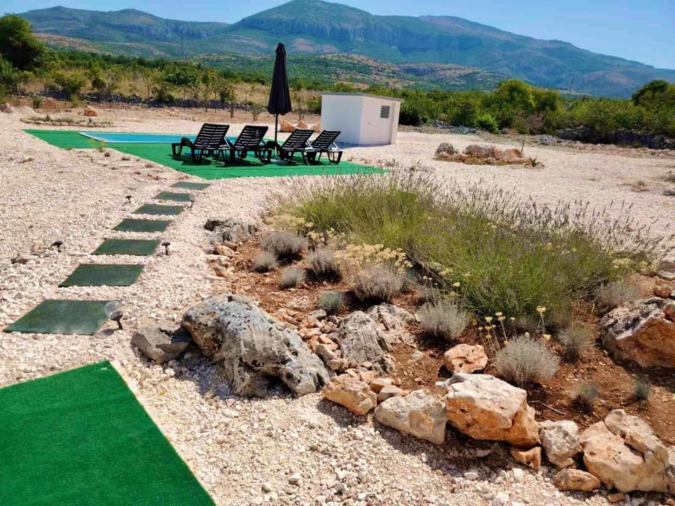 Day, Natural landscape, Mountain view, Swimming pool
