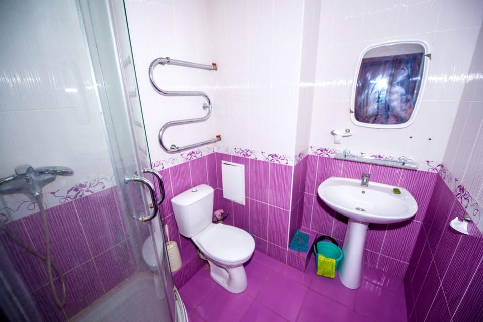 Shower, Toilet, towels