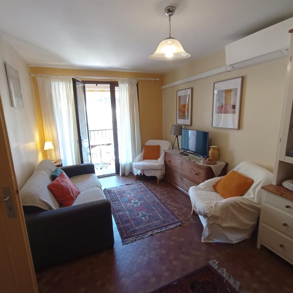 Bed, TV and multimedia, Balcony/Terrace, Living room
