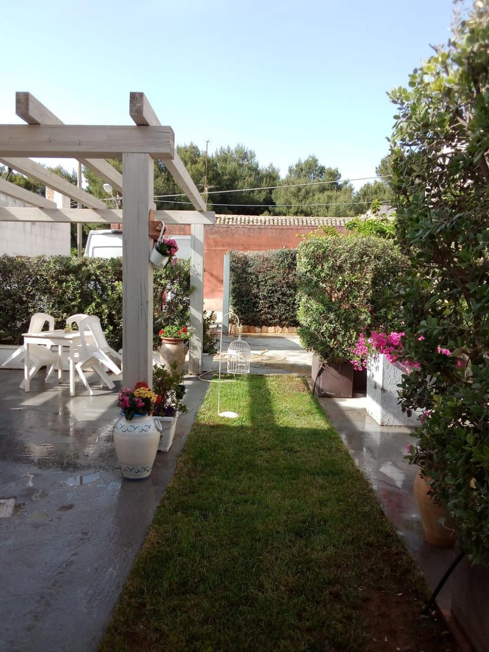 Patio, Spring, Day, Garden, Garden view