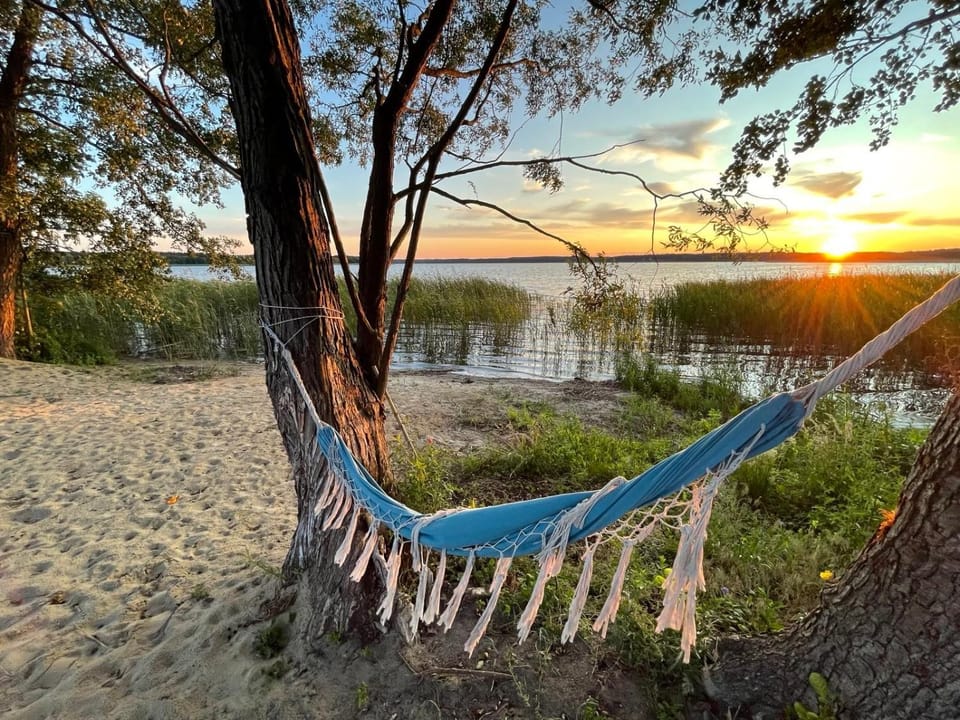 Natural landscape, Beach, Lake view, Sunset