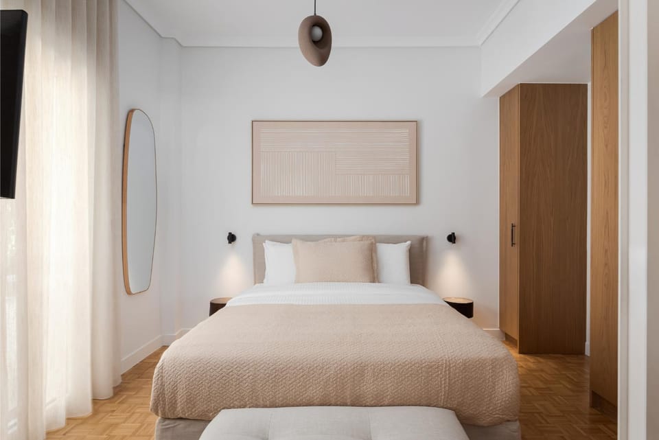 Bed, Photo of the whole room, Bedroom, wardrobe