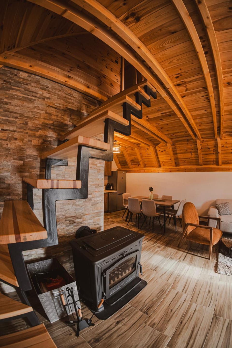 Living room, fireplace
