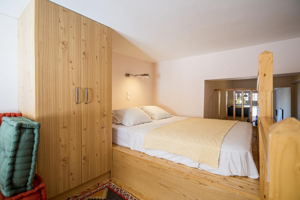 Seafront Studio with Loft Bed Apartment in Peloponnese, Western Greece and the Ionian