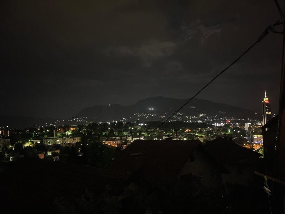 Night, Natural landscape, Bird's eye view, Balcony/Terrace, Balcony/Terrace, City view, City view