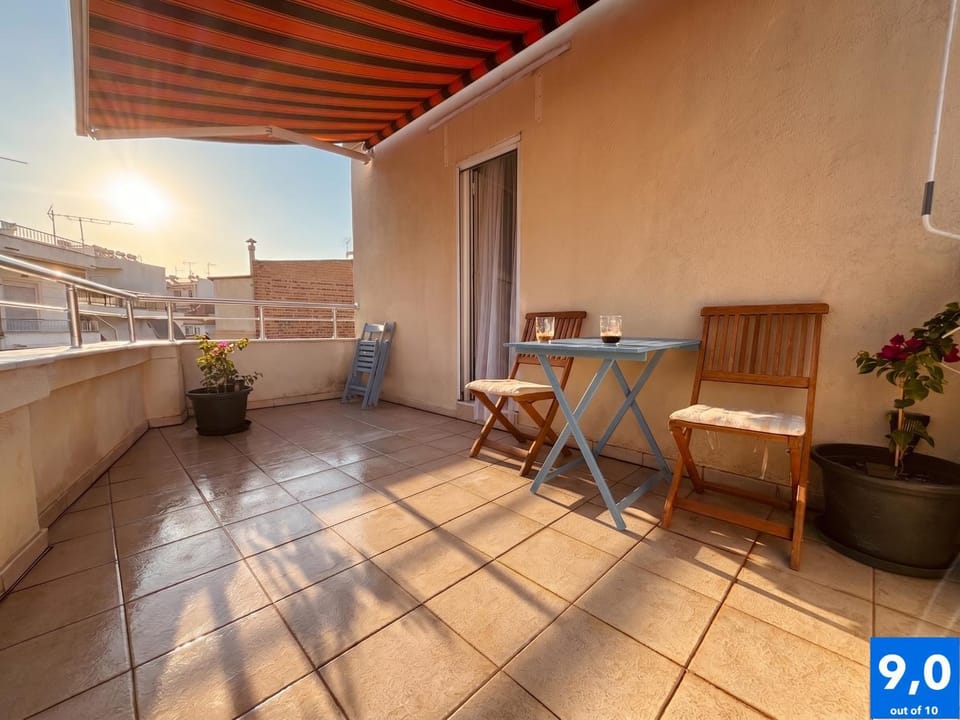 Day, Balcony/Terrace, Seating area
