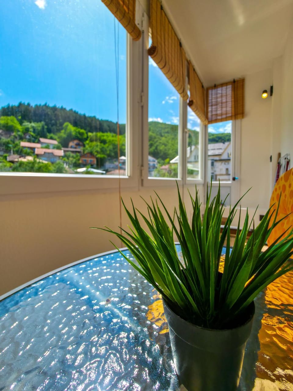 Day, Natural landscape, View (from property/room), Balcony/Terrace, Mountain view