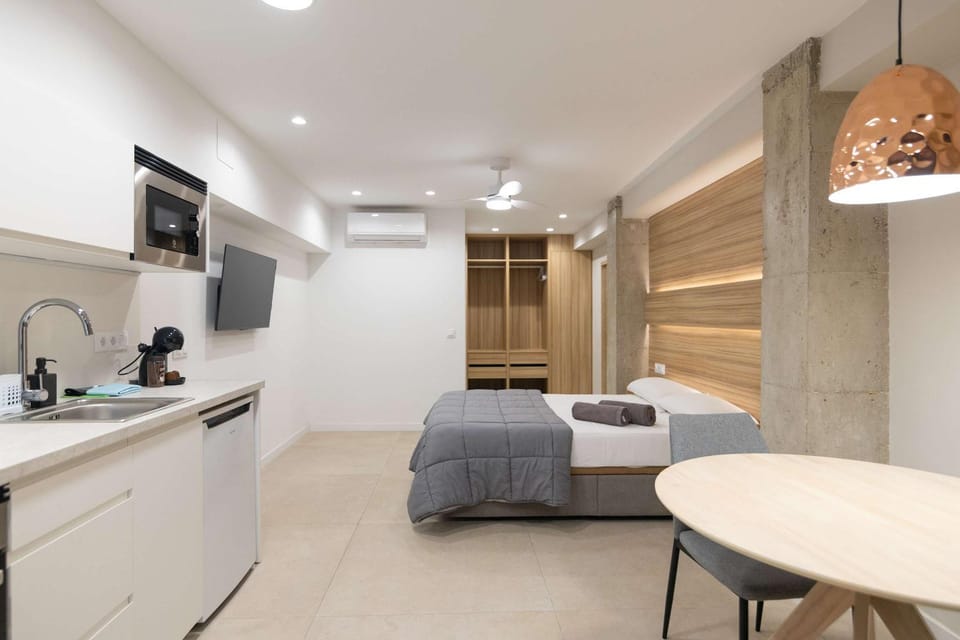 Bed, TV and multimedia, air conditioner