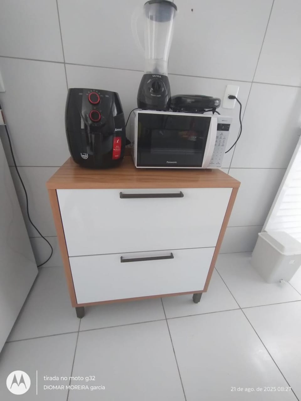 Kitchen or kitchenette, toaster