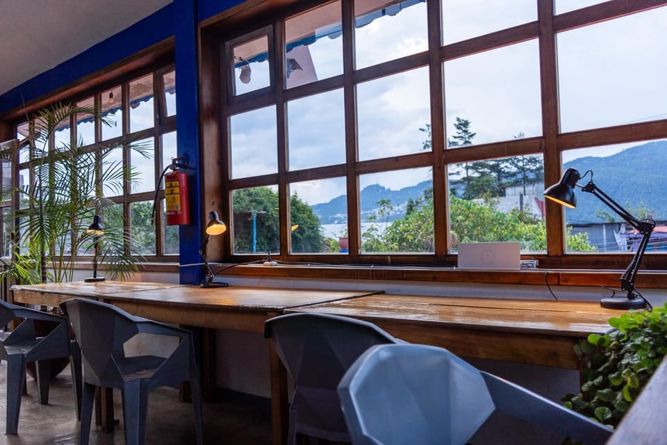 Natural landscape, Seating area, Mountain view, internet