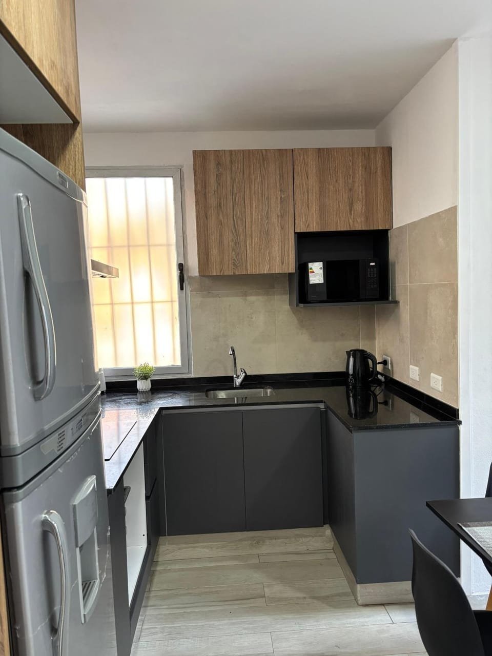 Kitchen or kitchenette, oven, stove