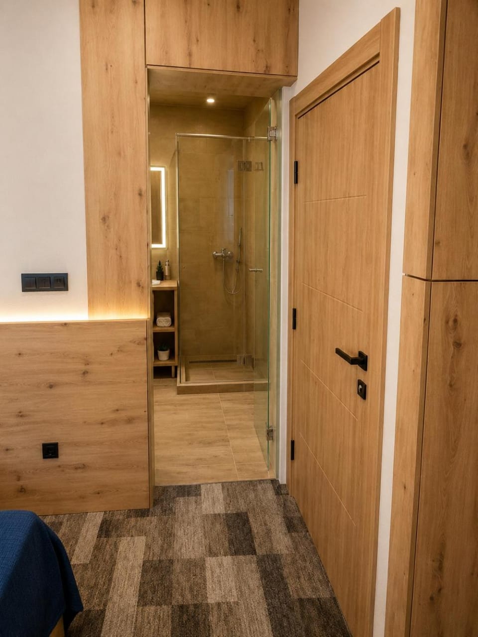 Bed, Photo of the whole room, Bedroom, wardrobe