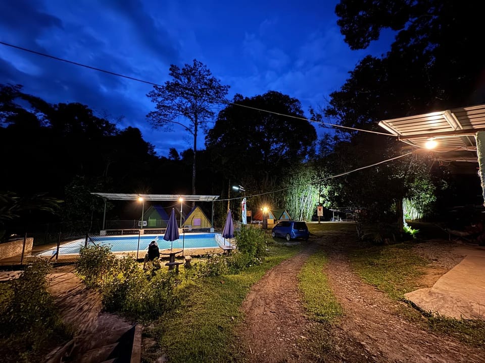 Camping River View Campground/ 
RV Resort in Pahang, Malaysia
