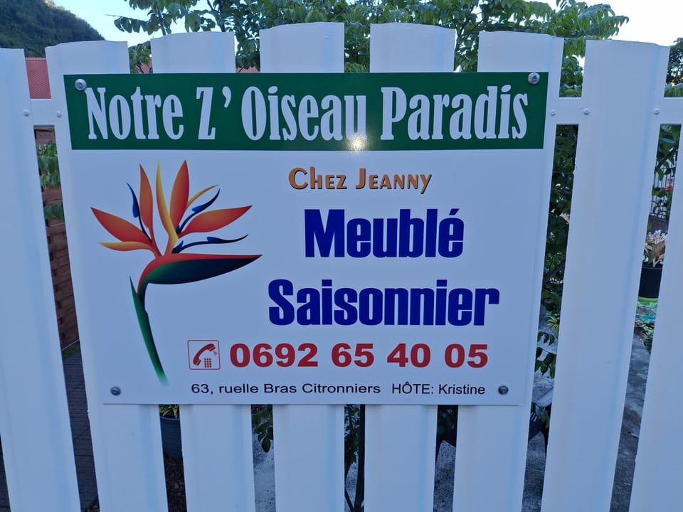 Notre Z'oiseau de Paradis Apartment in Réunion