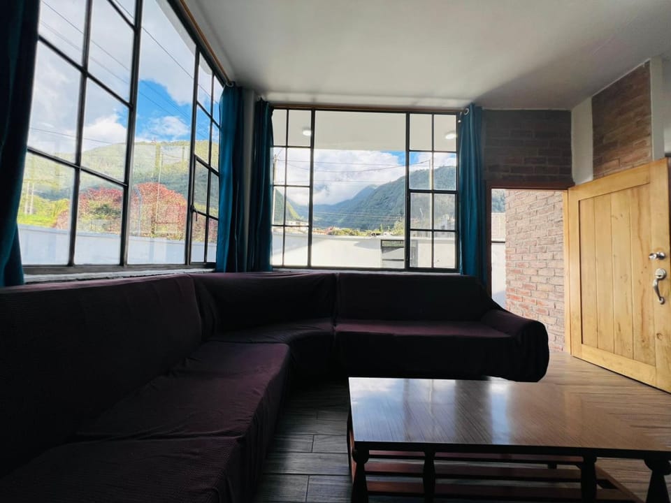 Natural landscape, Living room, Seating area, Dining area, Mountain view