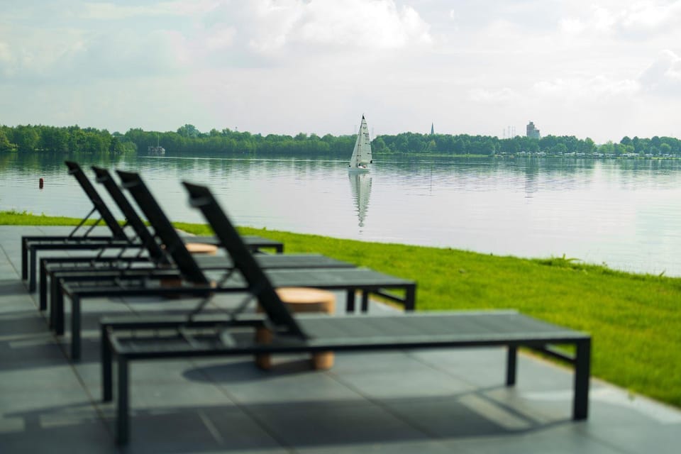Spring, Day, Natural landscape, Lake view, sunbed