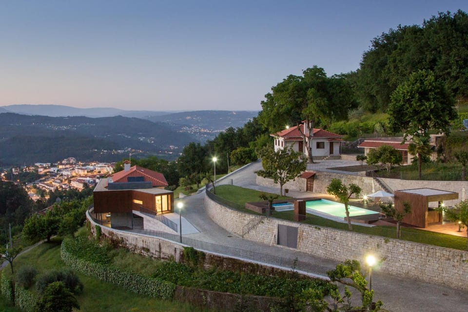 Property building, Off site, Bird's eye view, Location, Sunset