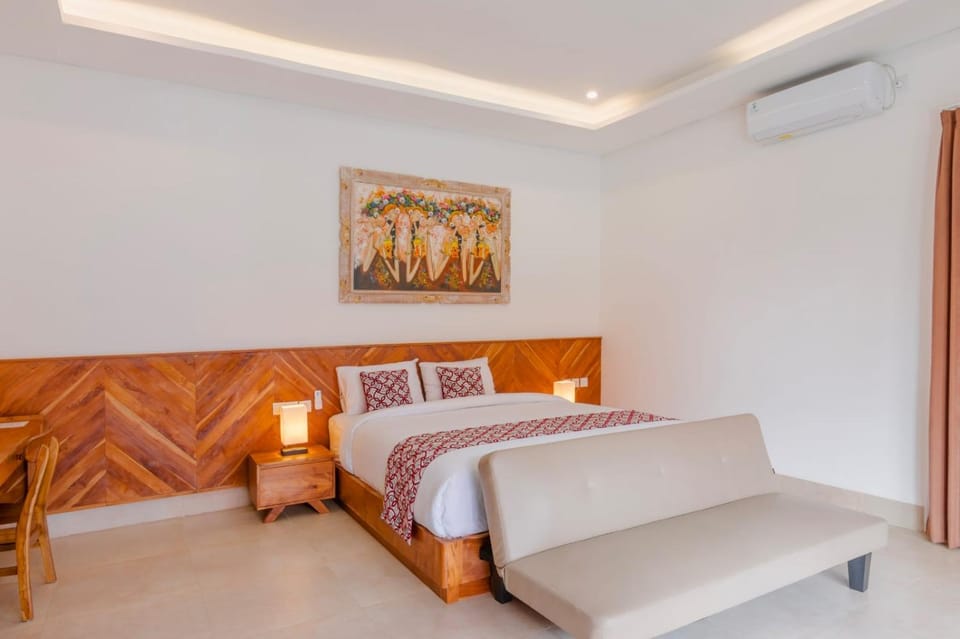 Bed, Bedroom, air conditioner