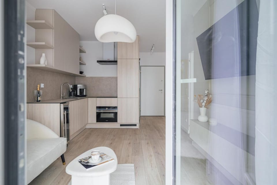 TV and multimedia, Balcony/Terrace, Kitchen or kitchenette, Photo of the whole room, dishwasher, oven, stove