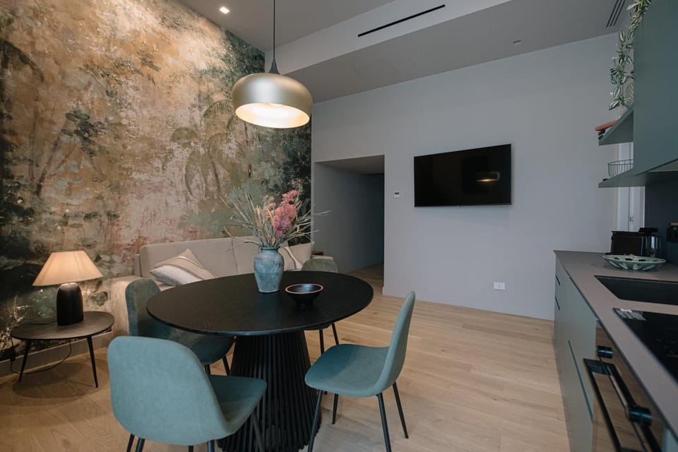 Living room, kitchen