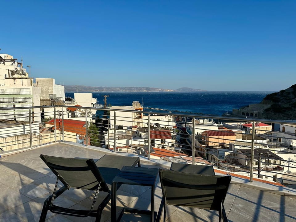 Property building, Patio, View (from property/room), City view, Sea view