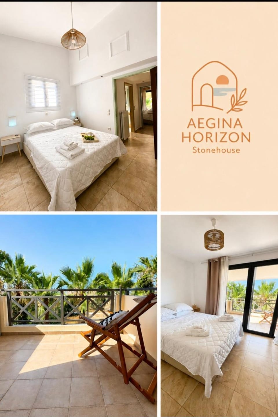 Aegina Horizon Stonehouse Villa in Argolis, Greece