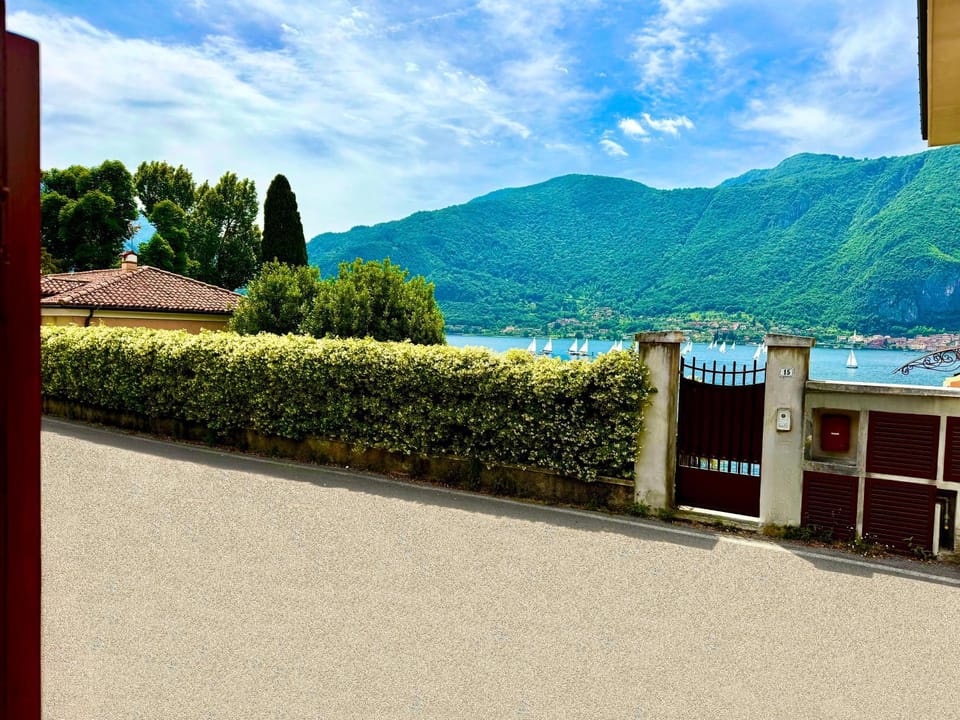 Property building, Natural landscape, Lake view