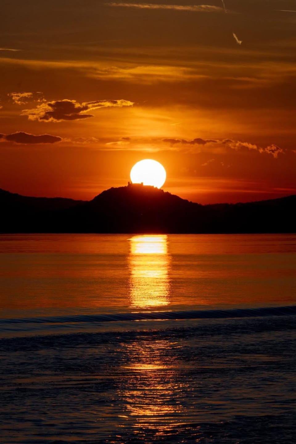 Natural landscape, Lake view, Sunset