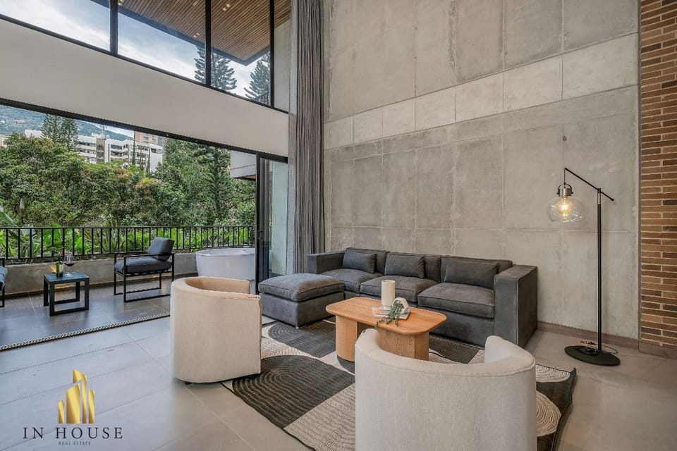 Morph 401 - Apt moderno con techos altos, BBQ Apartment in Medellin