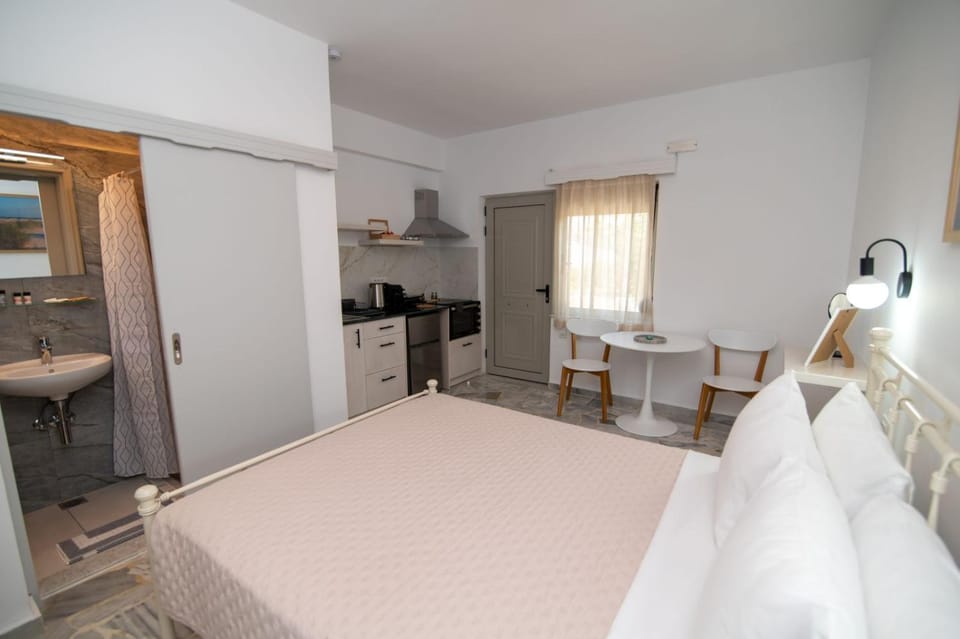 Bed, Kitchen or kitchenette, Photo of the whole room, Seating area, Bedroom, oven