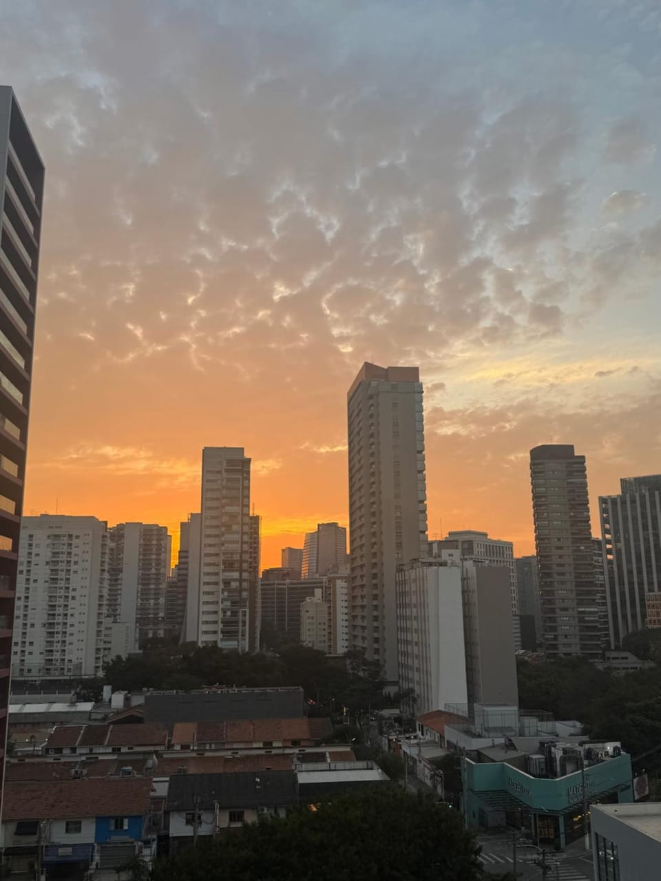 Day, City view, Sunset