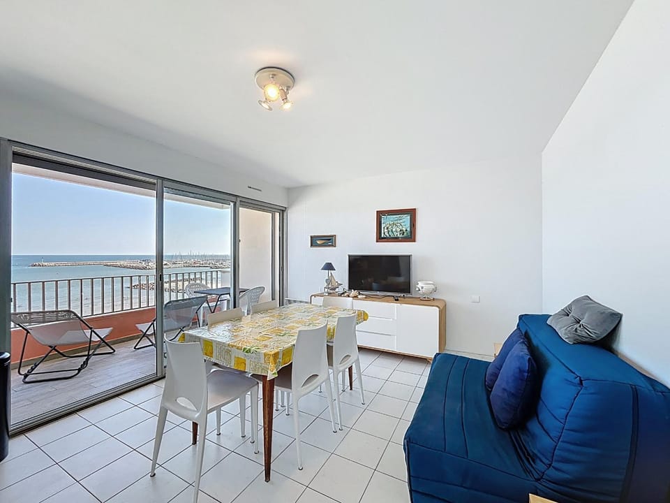 Palavas: T3 Traversant, Vue Mer, 6 Pers - FR-1-715-112 Apartment in Palavas-les-Flots