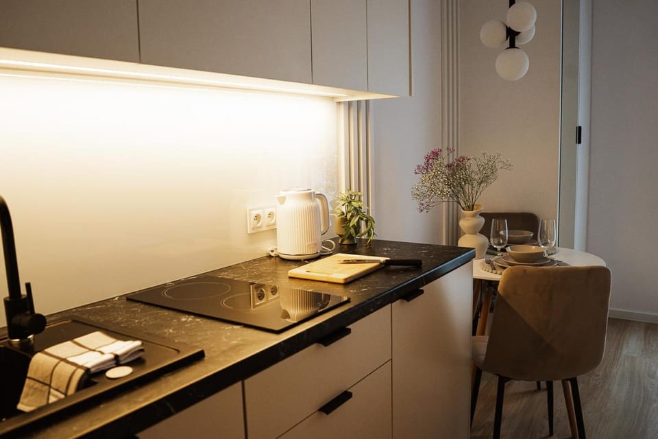 Kitchen or kitchenette, Dining area, stove