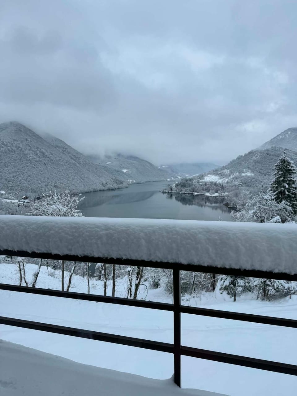 Winter, Lake view, Mountain view