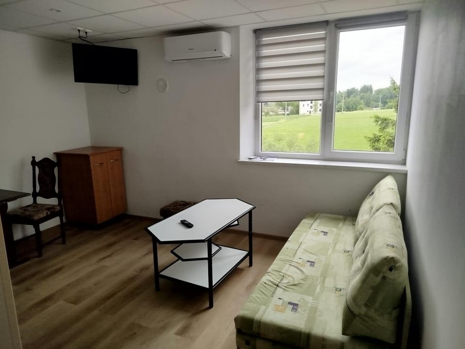Communal lounge/ TV room, Living room, Seating area, air conditioner
