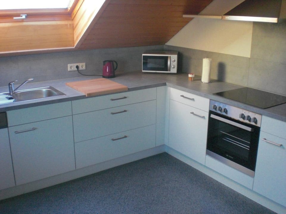 Kitchen or kitchenette, dishwasher, oven, stove, toaster