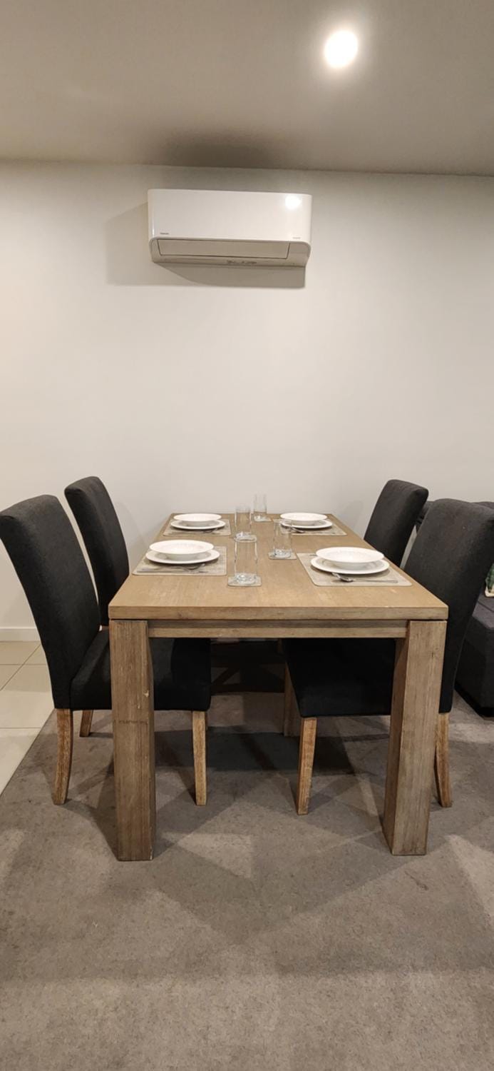 Dining area, air conditioner