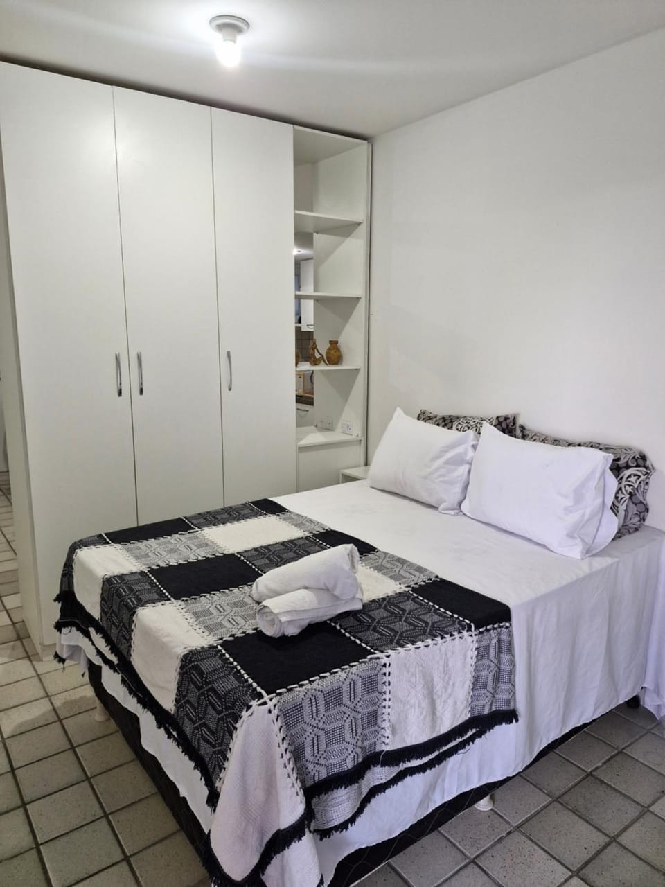 Bed, Photo of the whole room, Bedroom, towels, wardrobe