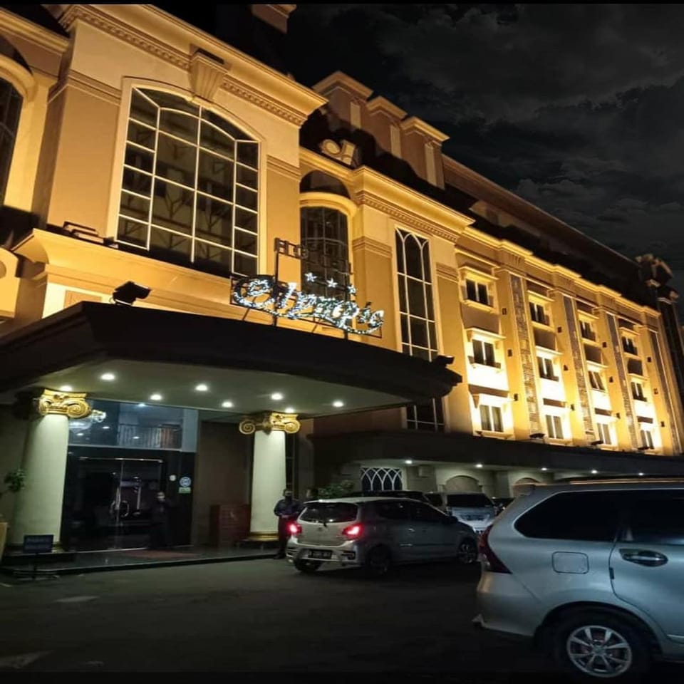 Property building, Night, Parking
