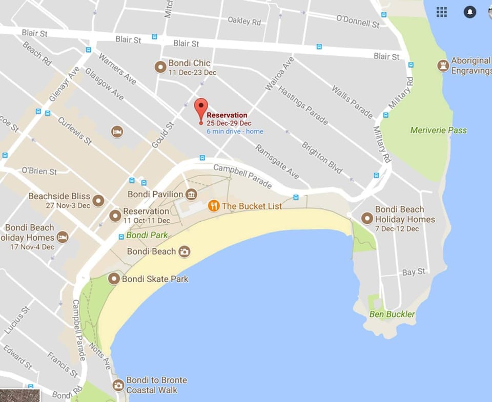 Nearby landmark, Beach, Location