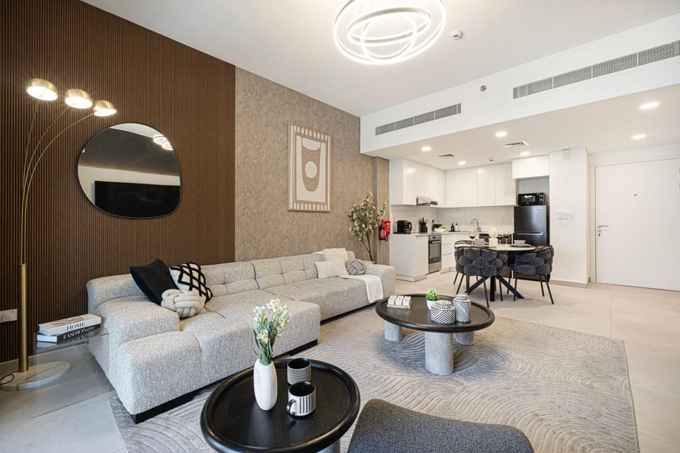 Kitchen or kitchenette, Living room, Dining area