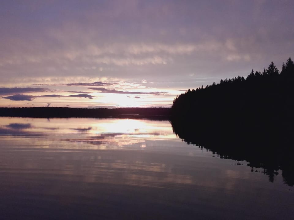 Natural landscape, Lake view, Sunset